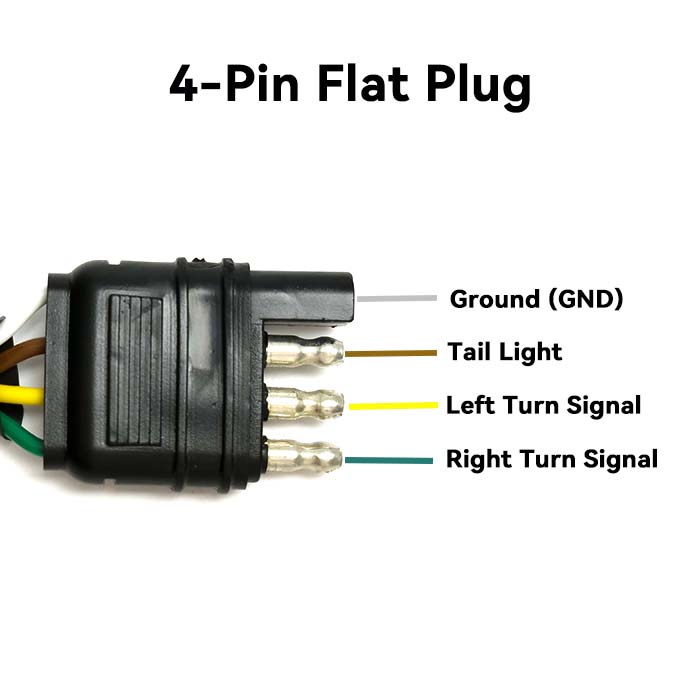 4 flat to 7 blade adapter 4 way flat trailer adapter