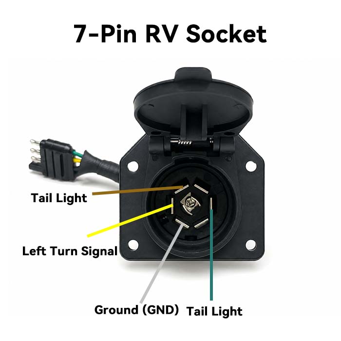 trailer wiring harness adapter 4 pin to 7 pin trailer adapter