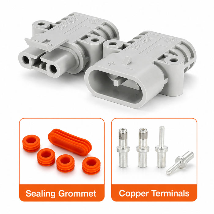 High current battery connector